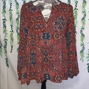 EUC Braeve Size Small Long Sleeve Blouse C1